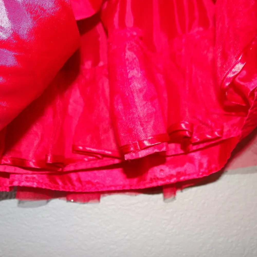 Genuine Kids Glittery Red Holiday / Christmas / Special Occasion Dress 18 Mo.